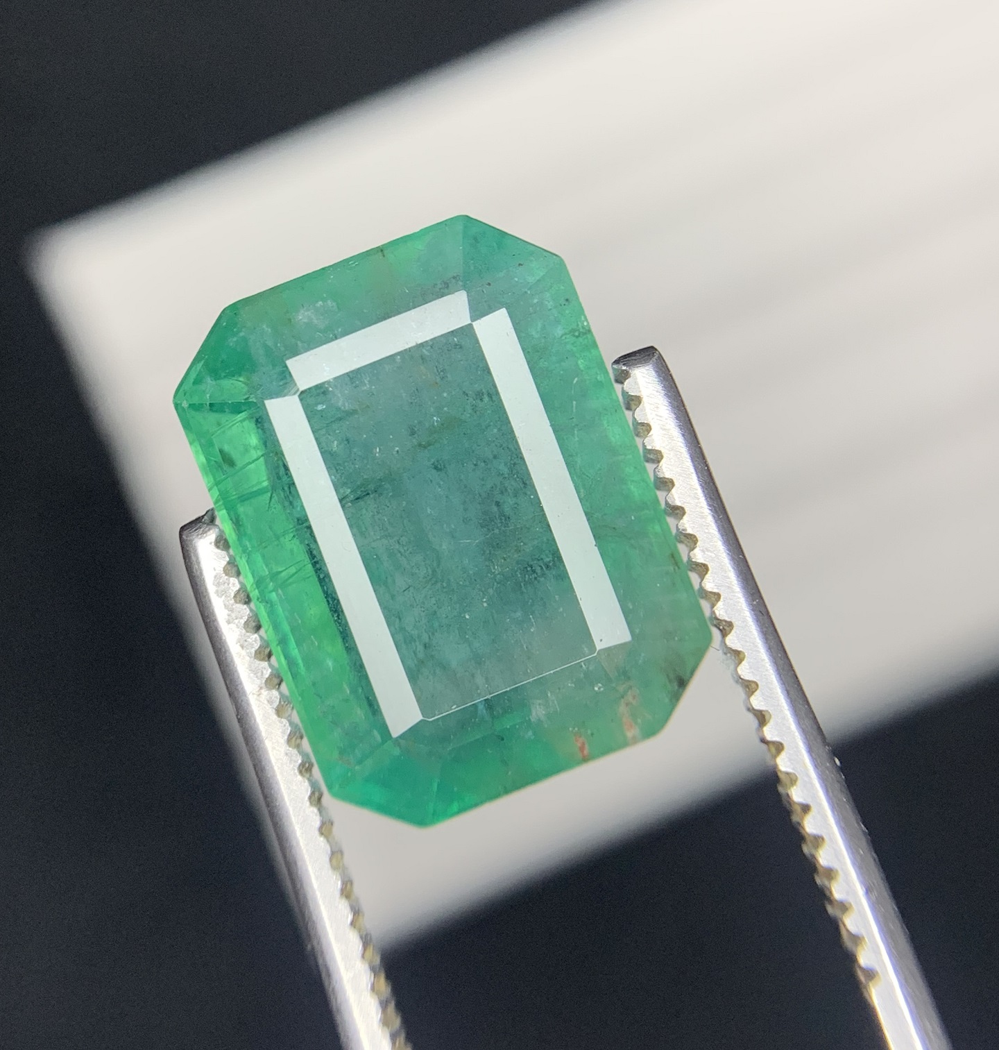 Natural Emerald Cut Green Emerald