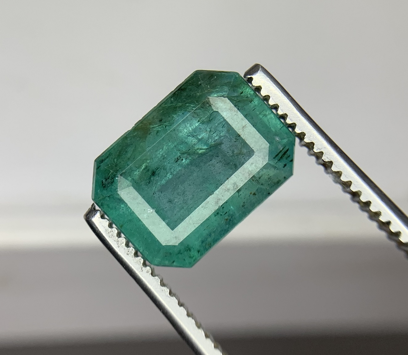 Natural Zambian Emerald Cut Green Emerald Gemstone